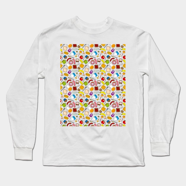 Cute breakfast Long Sleeve T-Shirt by WafflemeAndCo1